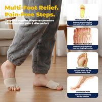 Coussinets métatarsiens antidérapants pour femmes et hommes, coussinets en gel pour l'avant-pied, coussinets de soutien pour le nerf de Morton et la métatarsalgie