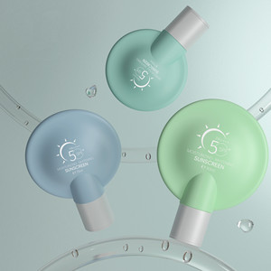 Botellas de Plástico Personalizadas de <span class=keywords><strong>50</strong></span>, 70 y 90 <span class=keywords><strong>ml</strong></span>, Forma Única en Azul y Verde, para Bloqueador Solar, Crema Solar, Loción Facial y Corporal, Productos Cosméticos - Product Image 2