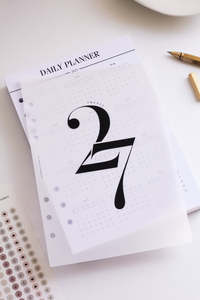 Pages de Rechange Translucides Personnalisées en Vélin pour Agenda, Inserts de Papier pour Planificateur, Feuilles Détachées pour Reliure à 6 Anneaux Format A5 - Product Image 5