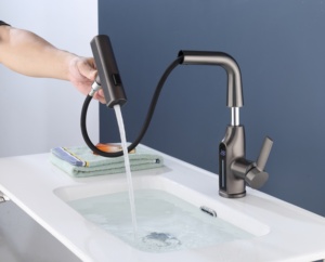 KAWAL-Robinet <span class=keywords><strong>de</strong></span> lavabo rotatif à retrait direct d'usine, <span class=keywords><strong>ceinture</strong></span> <span class=keywords><strong>de</strong></span> pluie intelligente, température, affichage numérique, mélangeur <span class=keywords><strong>de</strong></span> bain pour salle <span class=keywords><strong>de</strong></span> bain - Product Image 5