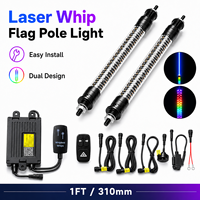 Lampe laser RGB haute luminosité 1FT 2FT 3FT 5050 LED 60W DC12V IP67 pour mât de drapeau, accessoires ATV UTV SXS