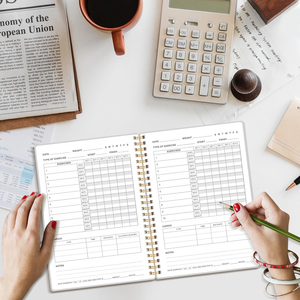 Agenda de Gimnasio Personalizada A5, Impresa, con Tapa Dura, Estilo Ejecutivo, Encuadernación en Espiral, Ecológica, con Logotipo en Dorado, Regalo para Entrenamiento - Product Image 6