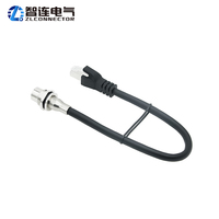 Adaptateur RJ45 femelle M12 à montage sur panneau, Code A, Code X, étanche IP67, connecteur ZL, connecteur de câble 8 broches, coque en laiton nickelé pour
