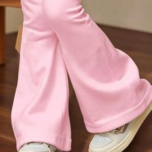 Set di Abbigliamento <span class=keywords><strong>alla</strong></span> <span class=keywords><strong>Moda</strong></span> <span class=keywords><strong>per</strong></span> Bambine, Felpa con Stampa Grafica K-Pop e Pantaloni a Zampa Rosa, Outfit Primaverile e Autunnale Personalizzato - Product Image 2