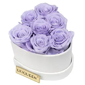 Rose In Box Wholesale Flower Mother's Day Gift Long Life Lasting Real Natural Everlasting Immortal Forever Eternal Preserved Rose In Box