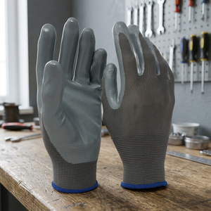 ถุงมือป้องกันความปลอดภัยโพลีเอสเตอร์เคลือบไนไตรล์ TTAKE - Product Image 3