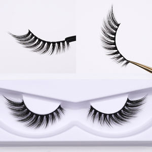 Strip Lashes 10mm j Curl Faux <span class=keywords><strong>Cils</strong></span> En Soie Naturel Vegan Silk Eyelash 15mm Black and <span class=keywords><strong>Rose</strong></span> <span class=keywords><strong>Gold</strong></span> Lash Boxes - Product Image 5