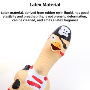Giocattoli per Cani a Forma di Pollo Urlante in <span class=keywords><strong>Latex</strong></span>, Divertenti Giochi Interattivi con Suoni per Animali Domestici - Product Image 2