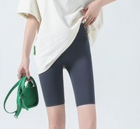 Celana Pendek Barbi Multi Warna Setinggi Lutut, Celana Yoga Slim Elastis Tinggi untuk Menampilkan Bentuk Tubuh yang Sempurna