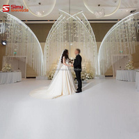 Nouvelle arrivée, arche de mariage, pendentif en cristal suspendu, rideau de perles, toile de fond scintillante, support pour événements, décoration de fête