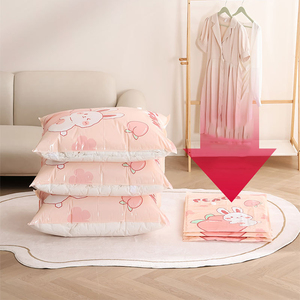 Bolsa de Almacenamiento al Vacío Transparente para Viaje, Ahorra Espacio, 7 Piezas, con Bomba de Succión para Mantas y Edredones, Más Vendida - Product Image 2