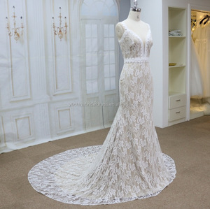 Aperto indietro abito <span class=keywords><strong>da</strong></span> <span class=keywords><strong>sposa</strong></span> in pizzo francese, del merletto musulmano hijab abito <span class=keywords><strong>da</strong></span> <span class=keywords><strong>sposa</strong></span>, <span class=keywords><strong>da</strong></span> <span class=keywords><strong>sposa</strong></span> in pizzo modelli di vestiti - Product Image 3