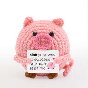 Bambole di Animali Carini Fatte a Mano in Lana Lavorata a Maglia: Cuccioli, <span class=keywords><strong>Pony</strong></span> e Maialini - Energia Positiva - Product Image 4