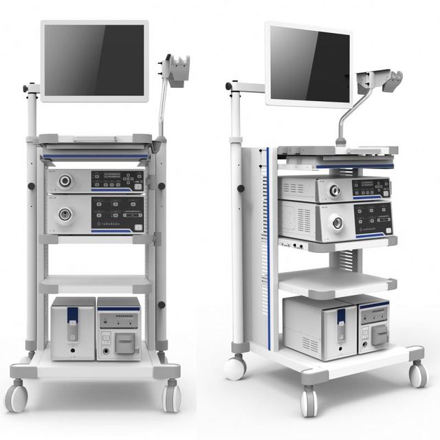 Aohua Endoscope Trolley Flexible Rigid Bronchoscope / Gastroscope / Colonoscopy / Rhinolaryngoscope