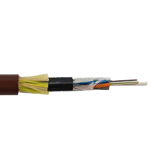 FIBERVISION Outdoor ADSS 24 Cores Anti-Tracking Aerial Double Sheath Fiber Optic Cable Model F305-ADSS-Double Jacket