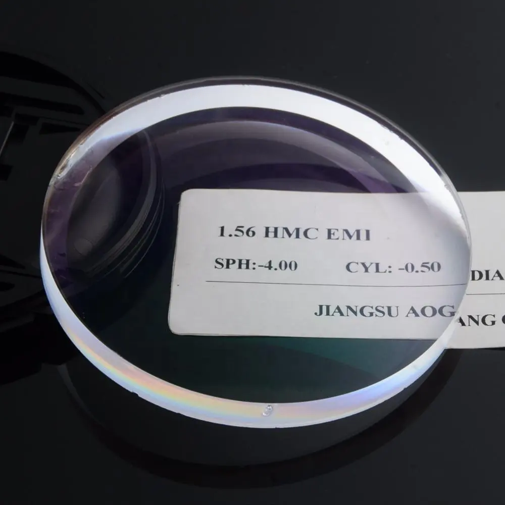 プラスチック樹脂素材1.56ハードマルチコーティング眼鏡レンズ