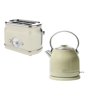 <span class=keywords><strong>Kit</strong></span> petit-déjeuner rétro 2-en-1 : Bouilloire électrique en acier inoxydable et grille-pain 2 fentes en acier inoxydable, certifiés CE, ROHS, LFGB, ETL - Vente en gros 2026 - Product Image 1