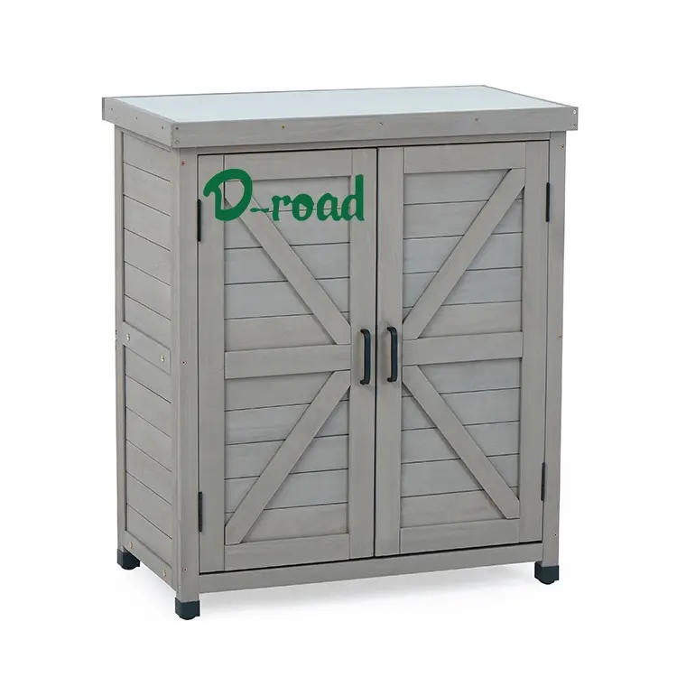 Custom Outdoor Storage Shed Garden Tool Storage Cabinet Garden Easy Assemble Solid Wood Wooden Storage Box