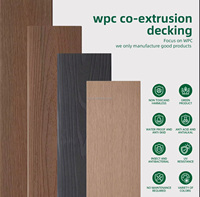 Planches de terrasse extérieures imperméables en WPC Co-Extrusion Bois Plastique Composite Plastique Terrasse en bois pour usage extérieur