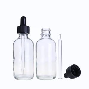 1oz 2oz 30ml 60ml Boston Amber temizle serum yağı cam damlalık şişeler pipet ile - Product Image 6