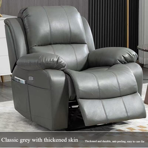 Sofá reclinable moderno de una sola plaza para cine en casa, aparato funcional para sala de estar, masaje, refrigeración, características de Metal - Product Image 6