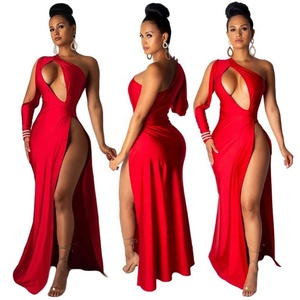 designer red dress