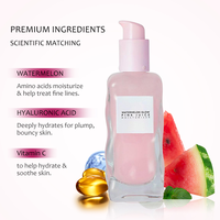 Crème hydratante de nuage rose brillant de pastèque de marque privée