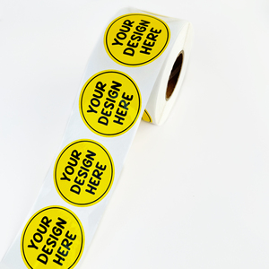 Sticker cuộn không thấm nước dính Vinyl logo thương hiệu Vòng kinh doanh Logo Sticker bao bì nhãn tùy chỉnh vòng tròn Sticker nhãn - Product Image 5