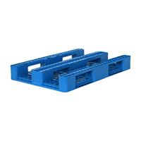 Palette en plastique à grille bleue, durable, antidérapante, pour le transport logistique, disponible en matériau vierge, 1200*800