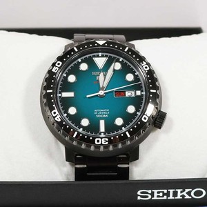 S No. Reloj Mecánico Automático para Hombre SRPC65 Azul-Verde con Doble Calendario, Resistente al Agua, Correa de 22mm, Servicio de Compra Incluido - Product Image 6