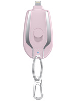Pequeño Mini llavero portátil Banco de carga Enchufe retráctil inalámbrico Bolsillo Emergencia Energía móvil