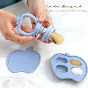 Sucette pour bébé 100% silicone, design détachable, rose clair/rose/blanc, 0-6 mois, sans BPA, lait, fruits, sucette, distributeur de nourriture pour bébé - Product Image 5