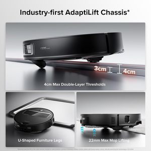 หุ่นยนต์ดูดฝุ่นและถูพื้น Roborock Saros Z70 พร้อมระบบ StarSight แรงดูดสูง 22000Pa ยกผ้าถูพื้นได้ 22 มม. ระบบจดจำวัตถุ 108 ชนิด เหมาะสำหรับบ้านและสัตว์เลี้ยง - Product Image 5