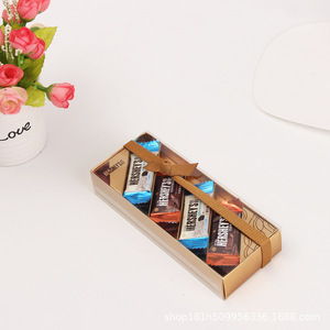 Boîte à bonbons en <span class=keywords><strong>chocolat</strong></span> <span class=keywords><strong>Hershey</strong></span> Sushi, fabrication directe, boîte en papier pliable, nœud en ruban doré, boîte cadeau exquise - Product Image 3