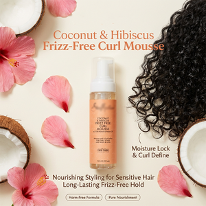 Mousse coiffante bio à l'huile de coco, tenue forte, hypoallergénique, unisexe, anti-frisottis pour cheveux normaux - Product Image 2