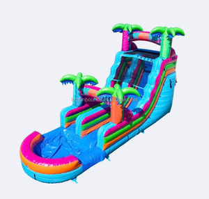 Tobogán Acuático Inflable de PVC Comercial <span class=keywords><strong>Personalizado</strong></span> de Fábrica con Piscina, Apto para Fiestas y Alquiler al Aire Libre para Niños y Adultos - Product Image 5