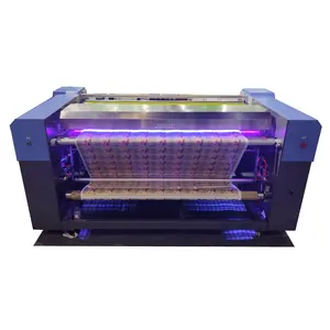 PVC PP PET Banner Đăng Xe Buýt Kết Thúc Tốt Đẹp Da Cao Su Vải Bạt Cuộn Tự Động LED UV Roller Coating Machine