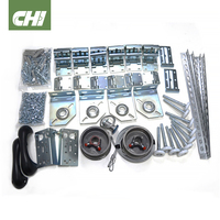 Kit Completo de Herrajes de Repuesto de Acero Galvanizado en Caliente para Puertas de Garaje Seccionales Modernas Europeas, Certificado CE, 3 Años de Garantía