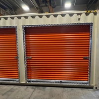 Porte à enroulement en acier galvanisé sur mesure sans soudure pour conteneur de stockage et d'expédition avec cadre