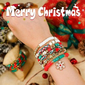 <span class=keywords><strong>Kit</strong></span> de <span class=keywords><strong>fabrication</strong></span> de bracelets de Noël 2920 pièces Perles en argile polymère DIY <span class=keywords><strong>Fabrication</strong></span> de bijoux d'amitié Fournitures en vrac Cadeaux artisanaux pour enfants et adultes - Product Image 5