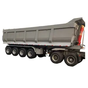 Diskon 3 Axle 4 Axle 35/40 CBM Tipper Trailer 60 Ton Dump Semi Trailer Dumper