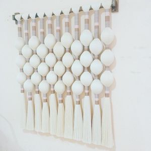 Esclusivo Design alla moda auto-creato leggero <span class=keywords><strong>tenda</strong></span> in <span class=keywords><strong>macramè</strong></span> per balcone fatto a mano eco-friendly <span class=keywords><strong>macramè</strong></span> per interni - Product Image 1