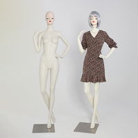 Mannequin de luxe en fibre de verre pour l'affichage de vêtements, robe pour femme, mannequin féminin de corps entier