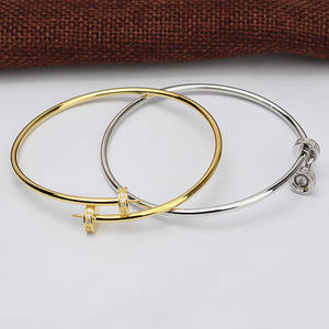 S925 <b>Silver</b> Solid Versatile DIY Fashionable Pearl <b>Bracelet</b> & <b>Bangle</b> Women's Hand Ring 484 Semi-Finished Empty Tray Accessories - Product Image 3