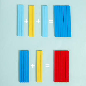 Boîte d'apprentissage des <span class=keywords><strong>math</strong></span>ématiques en bois avec bâtonnets de comptage et tableau blanc, jouet éducatif Montessori pour les tout-petits et les enfants d'âge préscolaire - Product Image 3