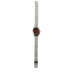 Montre à quartz carrée vintage pour femme, cadran vert, bracelet en acier inoxydable argenté - Product Image 3