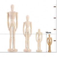 Mannequin articulé en bois naturel personnalisable Bv-Wmh01 pour la décoration intérieure et le dessin de figures humaines