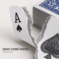 Carton de jeu de cartes à noyau noir 330/340/350/360/370 g/m² à haute opacité, adapté aux jeux de cartes professionnels
