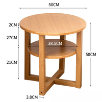 Table basse/de canapé double couche à bords arrondis |   Meubles de salon modernes et peu encombrants pour salons, chambres, salles à manger et bureaux