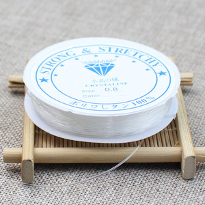 Crystaline <b>Elastic</b> Nylon <b>Cord</b> 0.8mm Strong Stretchy Beading Thread For Jewelry Making DIY Bracelet Necklace Supplies - Product Image 2